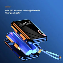 Load image into Gallery viewer, Lenovo 120W Fast Charging 50000mAh Large Capacity Portable Power Bank Cable Two-way Mini Powerbank for iPhone Samsung Xiaomi