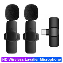Load image into Gallery viewer, Lavalier Microphone Wireless Microphone Noise Cancelling Audio Video Recording Mini Mic for iPhone Android Live Broadcast Game
