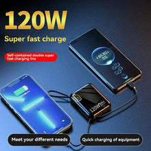 Load image into Gallery viewer, Lenovo 120W Fast Charging 50000mAh Large Capacity Portable Power Bank Cable Two-way Mini Powerbank for iPhone Samsung Xiaomi