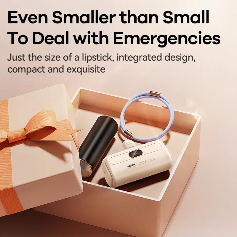 Remax Mini Power Bank 5000mAh Fast Charging for Xiaomi Samsung Huawei External  Battery Small Portable Powerbank USB Type C