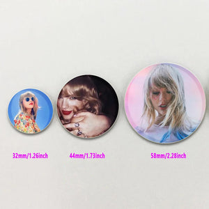 Taylor Swift Metal Brooch Handcrafted Backpack Clip Fan Collection Commemorative Gift Tinplate Pin Badge