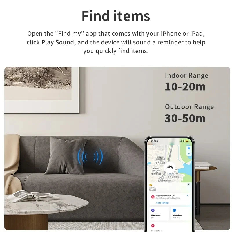 New GPS Mini Smart Tracker Smart Air Tag Bluetooth Smart Tag Child Finder Pet Car Lost Tracker For Apple IOS System Find My APP