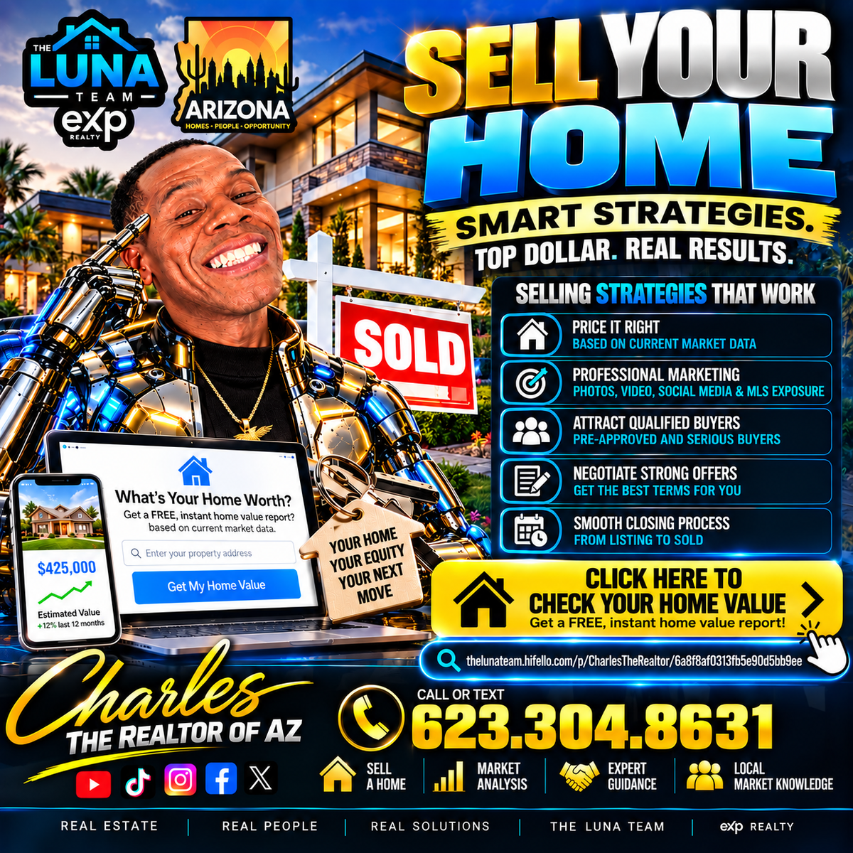 Charles the Realtor of Arizona seller strategies and check your home value