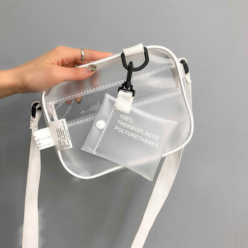Enter events easily with this see through   hand bag ( no more stop and frisking your belonging)